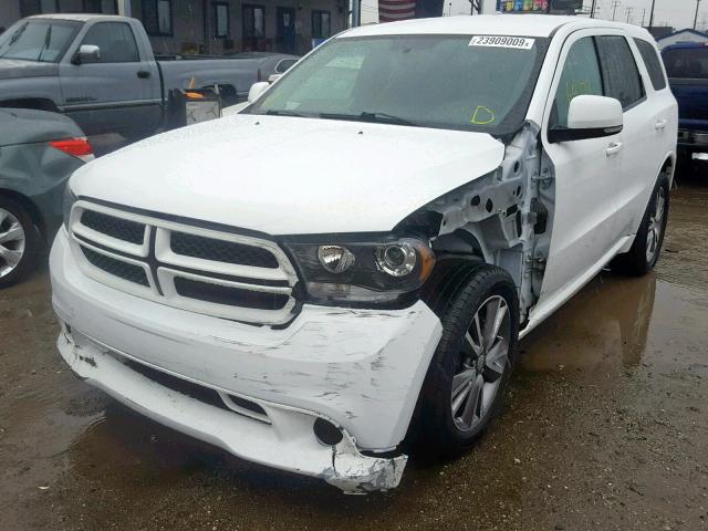 1C4SDHCT4DC682161 - 2013 DODGE DURANGO R/ WHITE photo 2