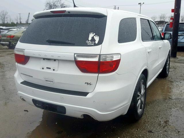 1C4SDHCT4DC682161 - 2013 DODGE DURANGO R/ WHITE photo 4