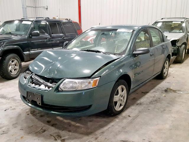1G8AJ58F57Z177182 - 2007 SATURN ION LEVEL GREEN photo 2