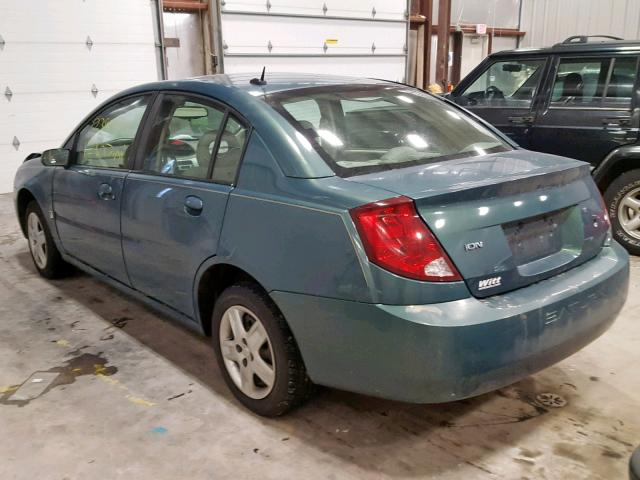 1G8AJ58F57Z177182 - 2007 SATURN ION LEVEL GREEN photo 3