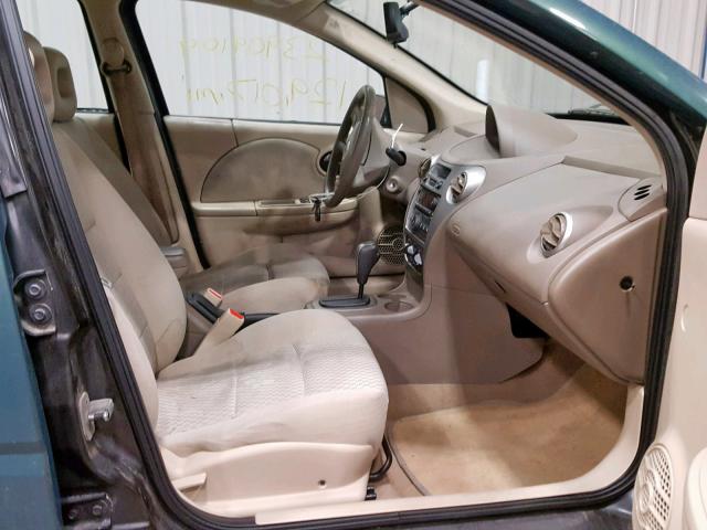 1G8AJ58F57Z177182 - 2007 SATURN ION LEVEL GREEN photo 5