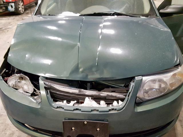 1G8AJ58F57Z177182 - 2007 SATURN ION LEVEL GREEN photo 7