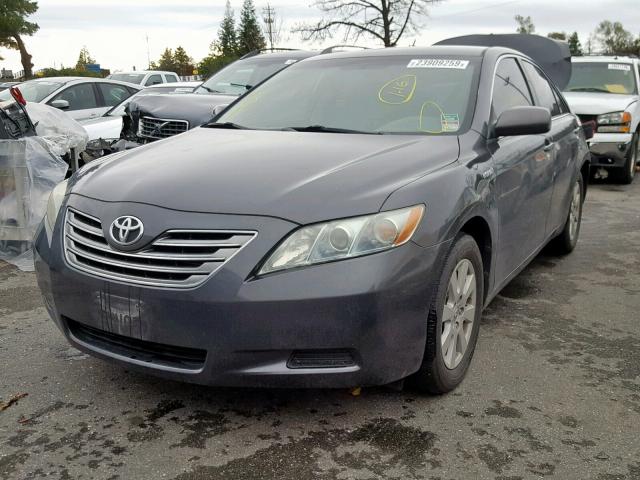 4T1BB46K09U077066 - 2009 TOYOTA CAMRY HYBR CHARCOAL photo 2