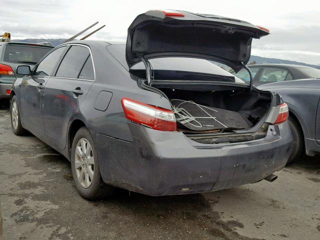 4T1BB46K09U077066 - 2009 TOYOTA CAMRY HYBR CHARCOAL photo 3