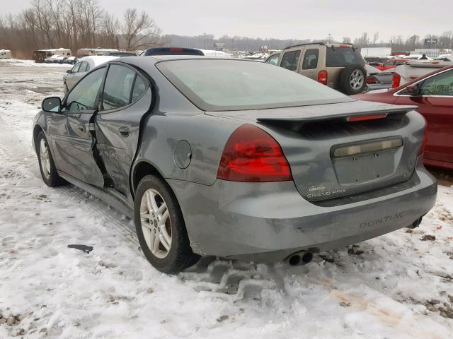 2G2WR524351178787 - 2005 PONTIAC GRAND PRIX GRAY photo 3