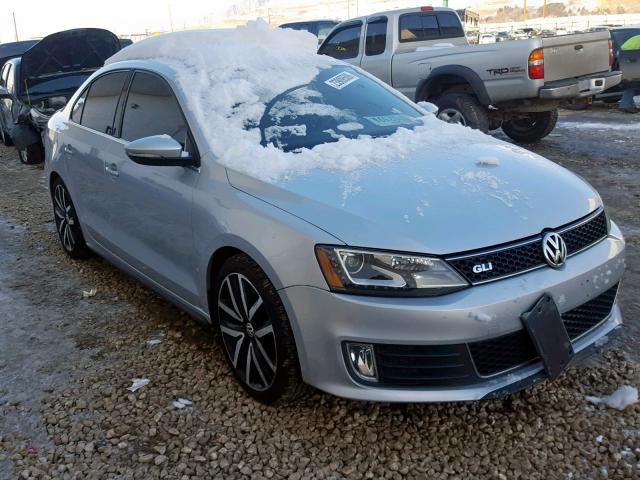 3VW4T7AJ6EM208975 - 2014 VOLKSWAGEN JETTA GLI SILVER photo 1