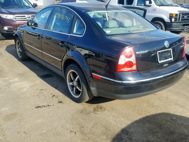 WVWTH63B03P256527 - 2003 VOLKSWAGEN PASSAT GLX 黑色 照片 3