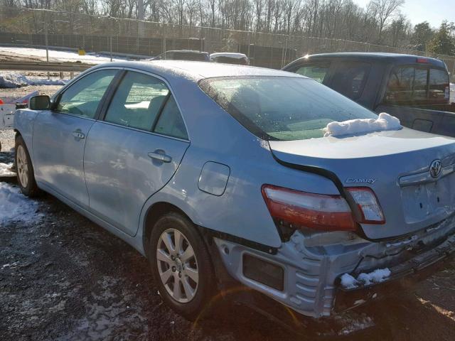 4T1BB46K39U072749 - 2009 TOYOTA CAMRY HYBR BLUE photo 3