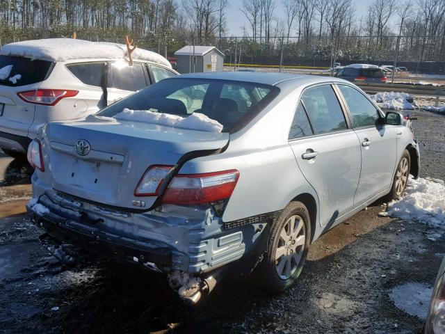 4T1BB46K39U072749 - 2009 TOYOTA CAMRY HYBR BLUE photo 4