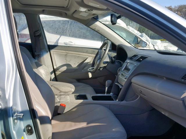 4T1BB46K39U072749 - 2009 TOYOTA CAMRY HYBR BLUE photo 5