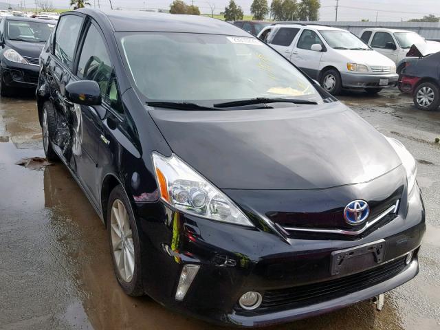 JTDZN3EU6C3066237 - 2012 TOYOTA PRIUS V BLACK photo 1