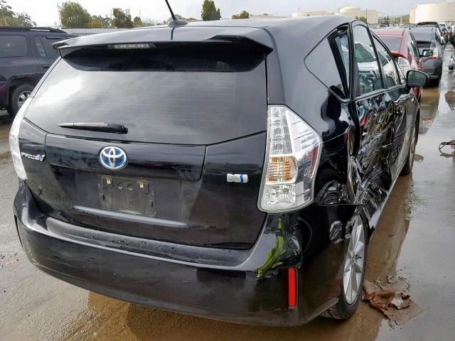 JTDZN3EU6C3066237 - 2012 TOYOTA PRIUS V BLACK photo 4