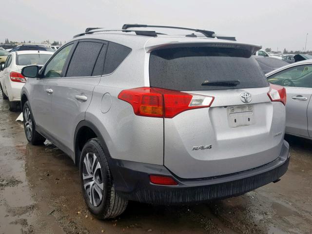 2T3YFREV5DW061632 - 2013 TOYOTA RAV4 LIMIT SILVER photo 3