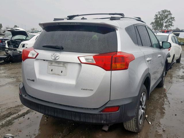 2T3YFREV5DW061632 - 2013 TOYOTA RAV4 LIMIT SILVER photo 4