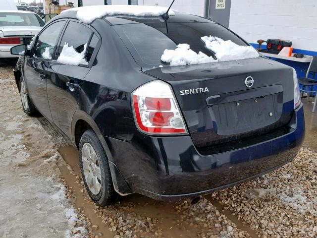 3N1AB61EX9L607893 - 2009 NISSAN SENTRA 2.0 BLACK photo 3