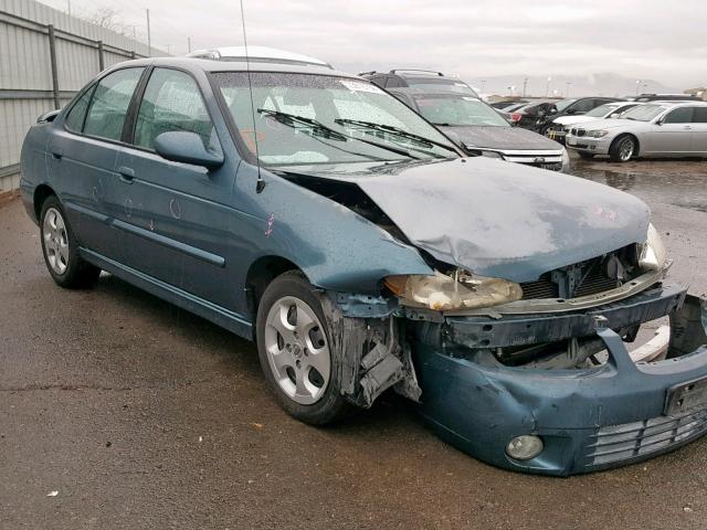 3N1BB51D41L117329 - 2001 NISSAN SENTRA SE BLUE photo 1