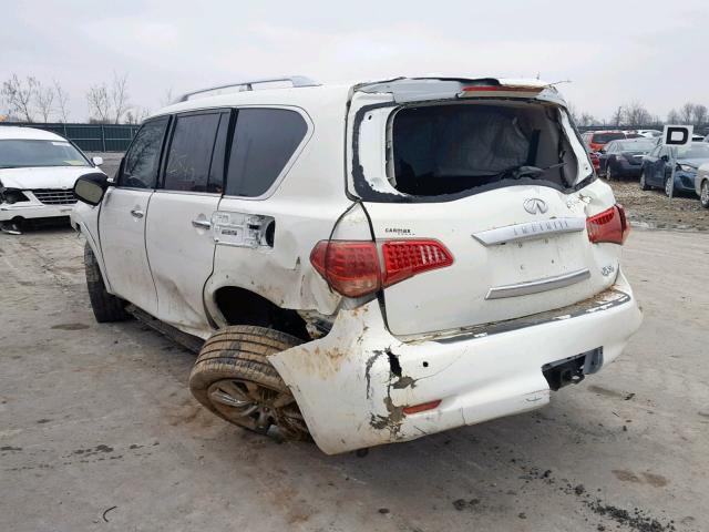 JN8AZ2NC1D9330275 - 2013 INFINITI QX56 WHITE photo 3