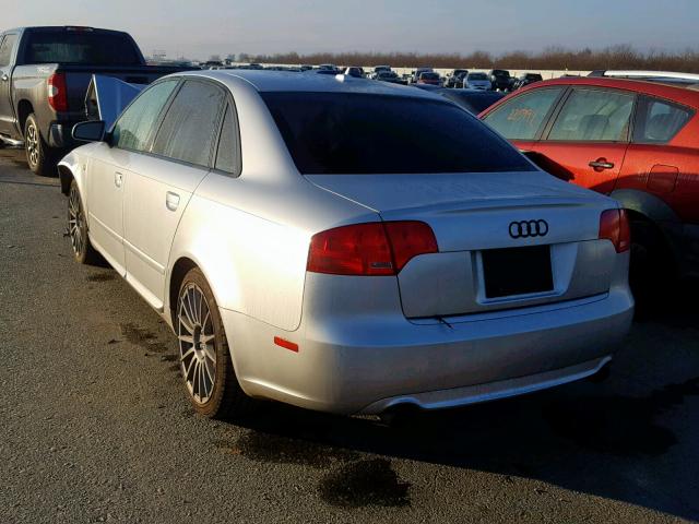 WAUBF78E58A055708 - 2008 AUDI A4 S-LINE SILVER photo 3