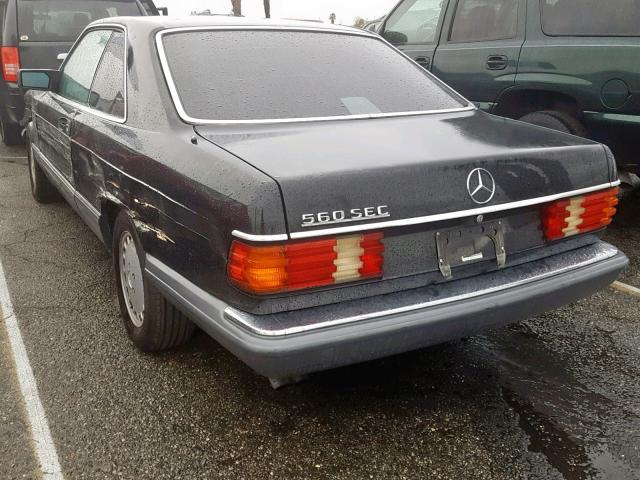 WDBCA45E8MA606649 - 1991 MERCEDES-BENZ 560 SEC BLACK photo 3