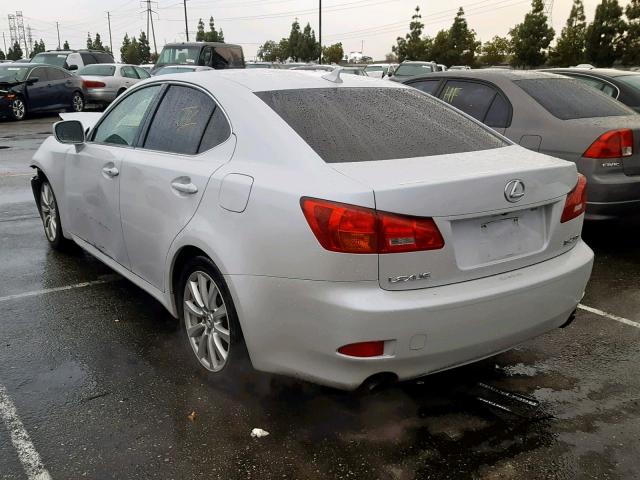 JTHBK262482081025 - 2008 LEXUS IS 250 WHITE photo 3