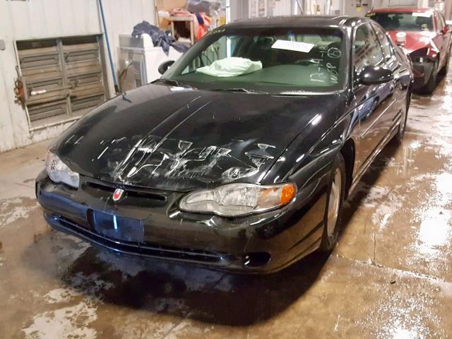 2G1WX15K029155249 - 2002 CHEVROLET MONTE CARL BLACK photo 2