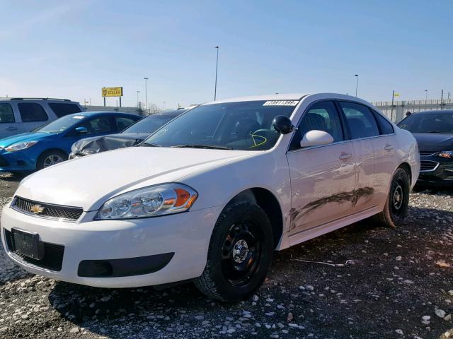 2G1WD5E34E1158490 - 2014 CHEVROLET IMPALA LIM WHITE photo 2