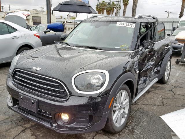 WMZYS7C30J3E08268 - 2018 MINI COOPER COU BLACK photo 2