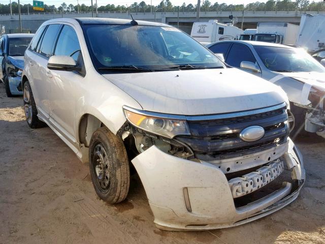 2FMDK3AK9DBC21643 - 2013 FORD EDGE SPORT WHITE photo 1