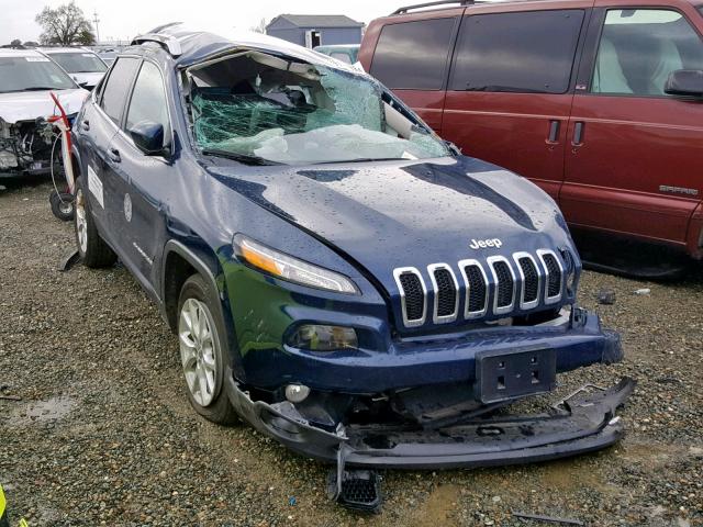 1C4PJLCB4JD538222 - 2018 JEEP CHEROKEE L BLUE photo 1