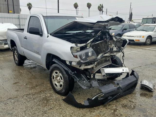 5TENX22N98Z480038 - 2008 TOYOTA TACOMA SILVER photo 1