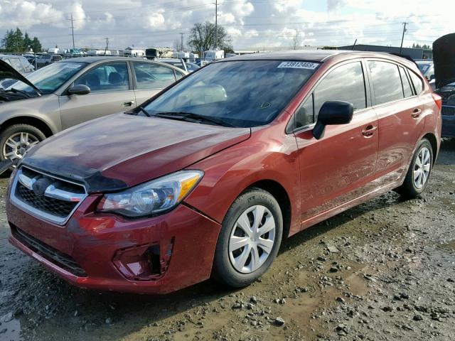 JF1GPAA64CH214455 - 2012 SUBARU IMPREZA BA RED photo 2