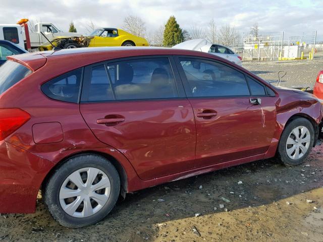 JF1GPAA64CH214455 - 2012 SUBARU IMPREZA BA RED photo 9