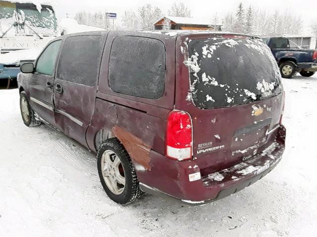 1GNDV23128D171783 - 2008 CHEVROLET UPLANDER L მუქწითელი ფოტო 3