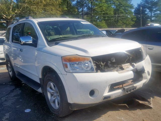 5N1BA0ND7BN615115 - 2011 NISSAN ARMADA SV WHITE photo 1