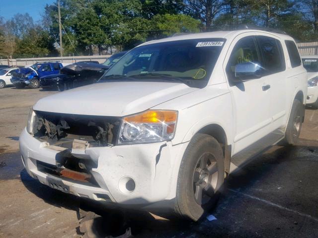 5N1BA0ND7BN615115 - 2011 NISSAN ARMADA SV WHITE photo 2