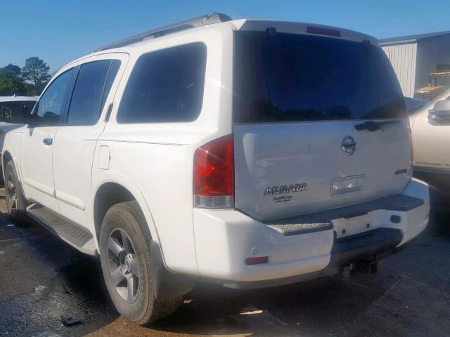 5N1BA0ND7BN615115 - 2011 NISSAN ARMADA SV WHITE photo 3