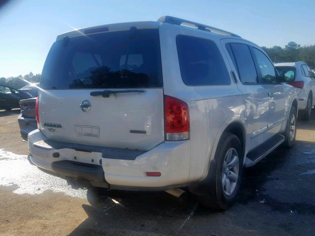 5N1BA0ND7BN615115 - 2011 NISSAN ARMADA SV WHITE photo 4