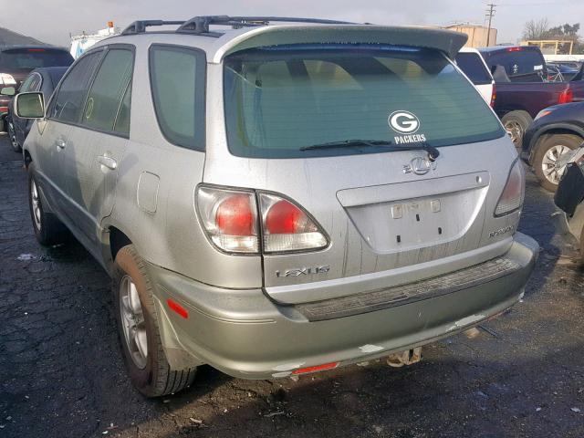 JTJGF10U410089334 - 2001 LEXUS RX 300 SILVER photo 3