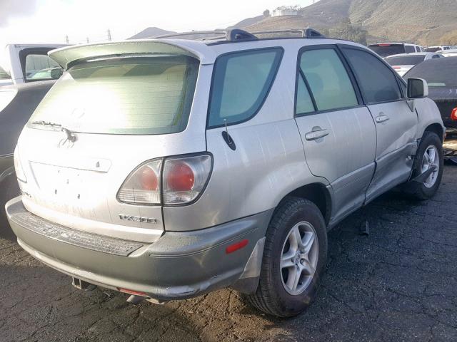 JTJGF10U410089334 - 2001 LEXUS RX 300 SILVER photo 4