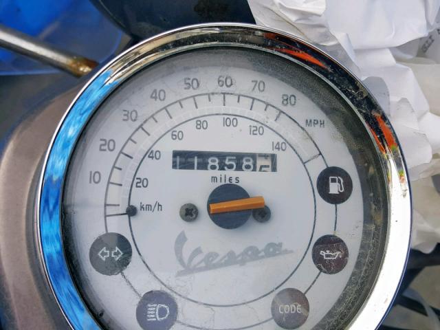 ZAPM448F275500081 - 2007 VESPA LX 150 BLUE photo 8