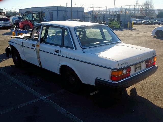 YV1AX8845F1130679 - 1985 VOLVO 244 DL WHITE photo 3