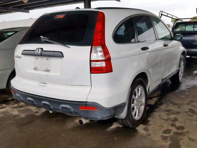 JHLRE38348C032505 - 2008 HONDA CR-V LX WHITE photo 4