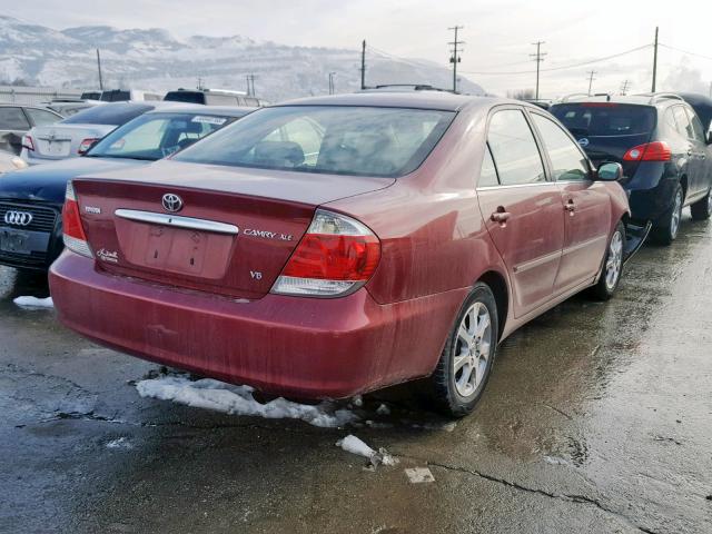 JTDBF30K650162748 - 2005 TOYOTA CAMRY LE MAROON photo 4