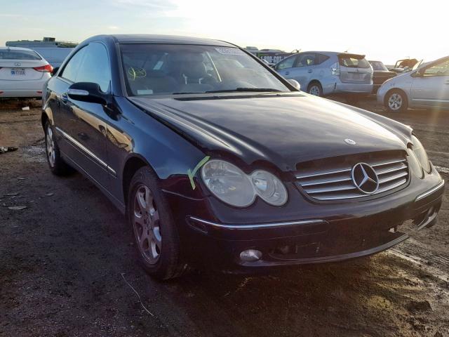 WDBTJ65J93F061085 - 2003 MERCEDES-BENZ CLK 320C BLACK photo 1