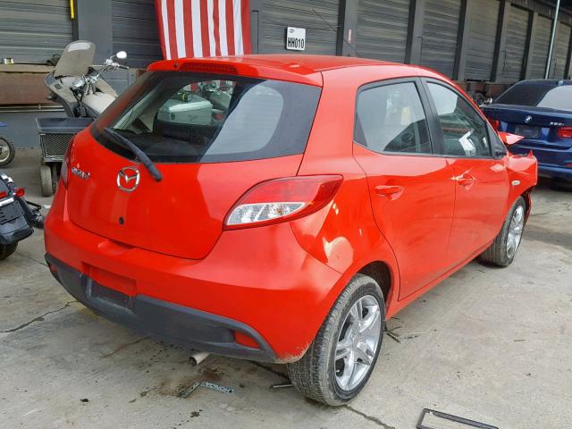JM1DE1KZ4E0187366 - 2014 MAZDA MAZDA2 SPO 红色 照片 4