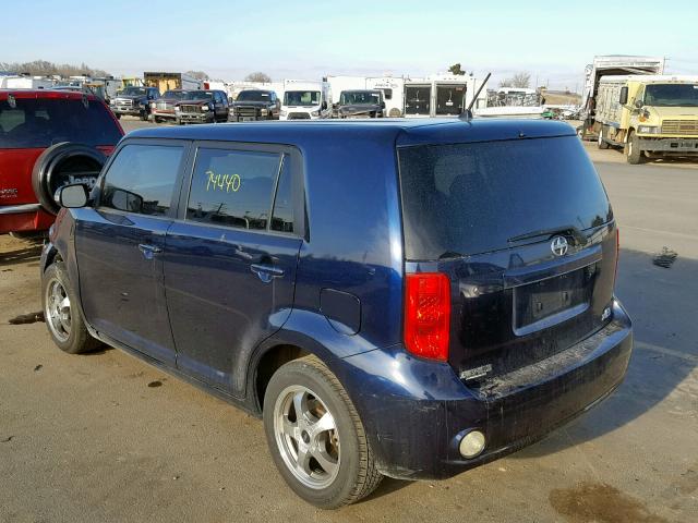 JTLKE50E881040565 - 2008 TOYOTA SCION XB Көк фото 3