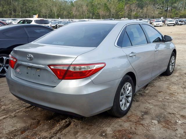 4T1BF1FK1FU102667 - 2015 TOYOTA CAMRY LE SILVER photo 4