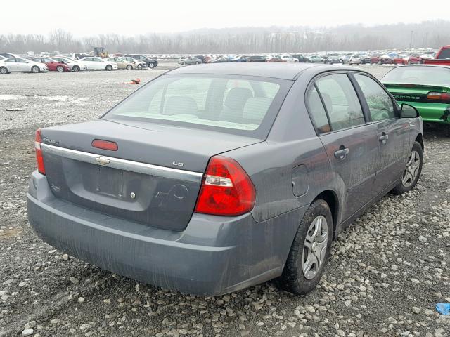 1G1ZS58F97F194762 - 2007 CHEVROLET MALIBU LS GRAY photo 4