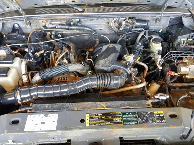 1FTYR10U85PA50743 - 2005 FORD RANGER GRAY photo 7