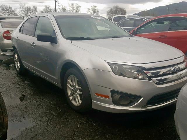 3FAHP0GA1CR116640 - 2012 FORD FUSION S SILVER photo 1